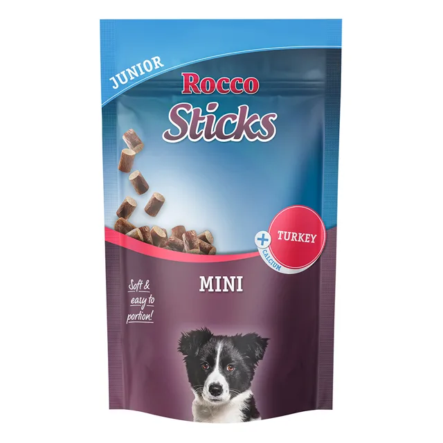 Rocco Sticks Mini - výhodné balení - Junior: krůtí