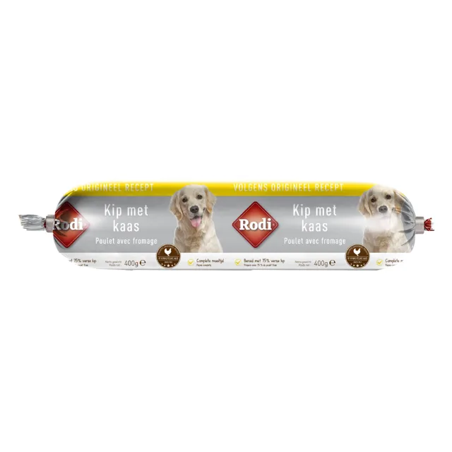 Rodi kuřecí klobása, sýr pro psy - 3 x 400 g