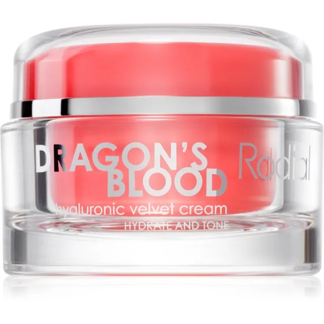 Rodial Dragon's Blood Velvet Cream pleťový krém s kyselinou hyaluronovou pro suchou pleť 50 ml