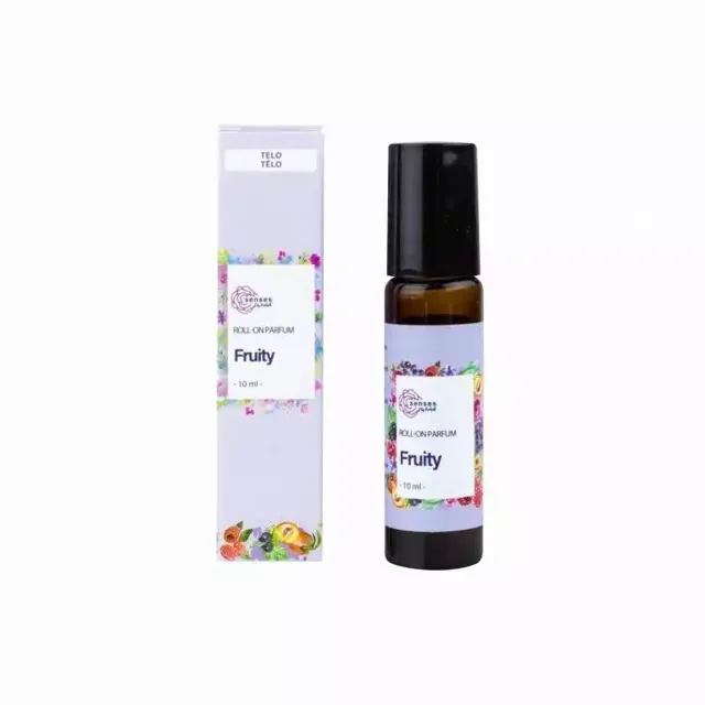 Roll-on olejový parfém s vůní malin, rybízu a vanilky (Fruity) Kvitok - 10 ml