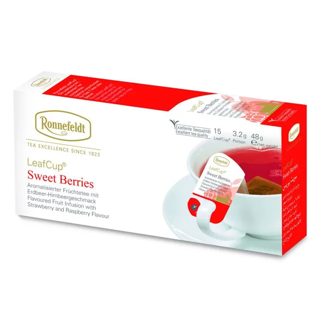 Ronnefeldt LeafCup Sweet Berries ovocný porcovaný čaj 15 ks