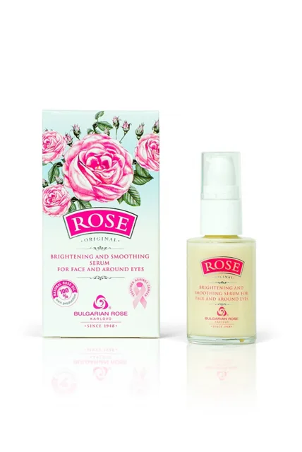 ROSE ORIGINAL – rozjasňující a vyhlazující sérum na obličej a oční okolí 30 ml - Bulgarian Rose Karlovo