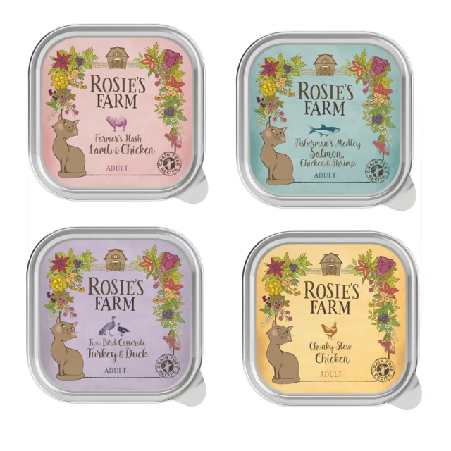 Rosie's Farm Adult 16 x 100 g - míchané balení (4 druhy)
