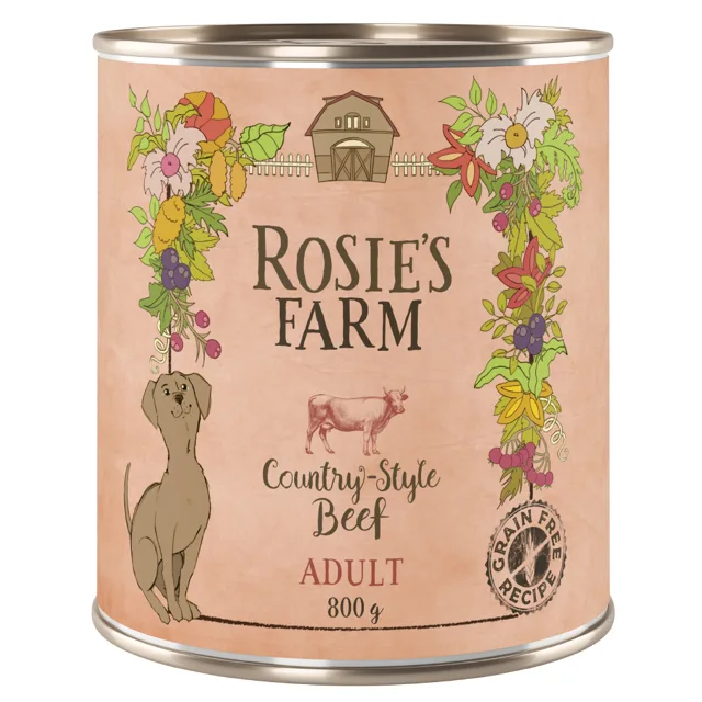 Rosie's Farm Adult 6 x 800 g  - hovězí
