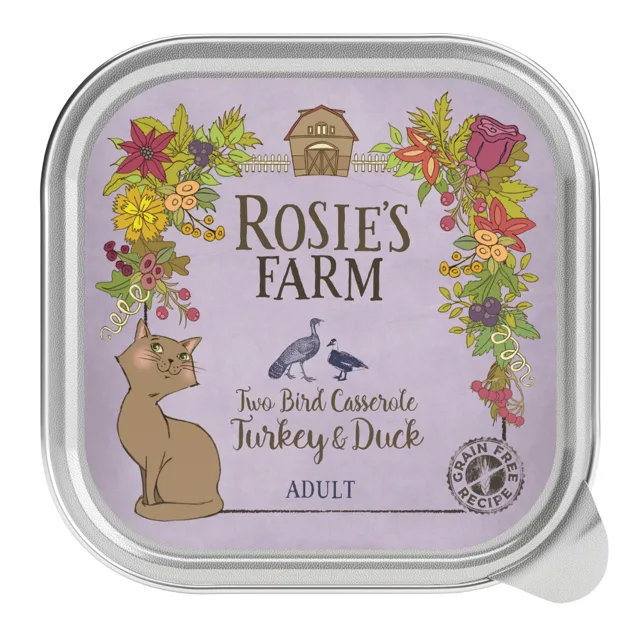 Rosie's Farm Adult 64 x 100 g - jehněčí a kuřecí