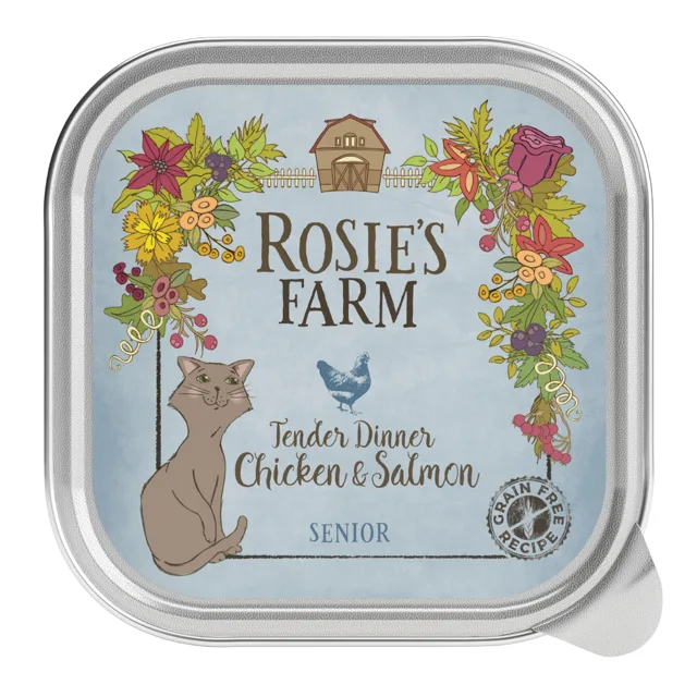 Rosie's Farm Senior 16 x 100g  Kuře a losos 16 x 100g