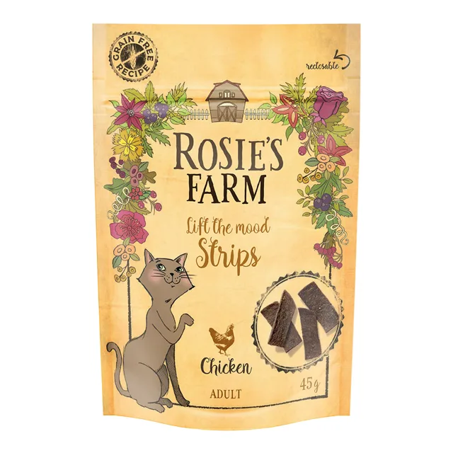 Rosie's Farm Snack Strips kuřecí - 5 x 45 g