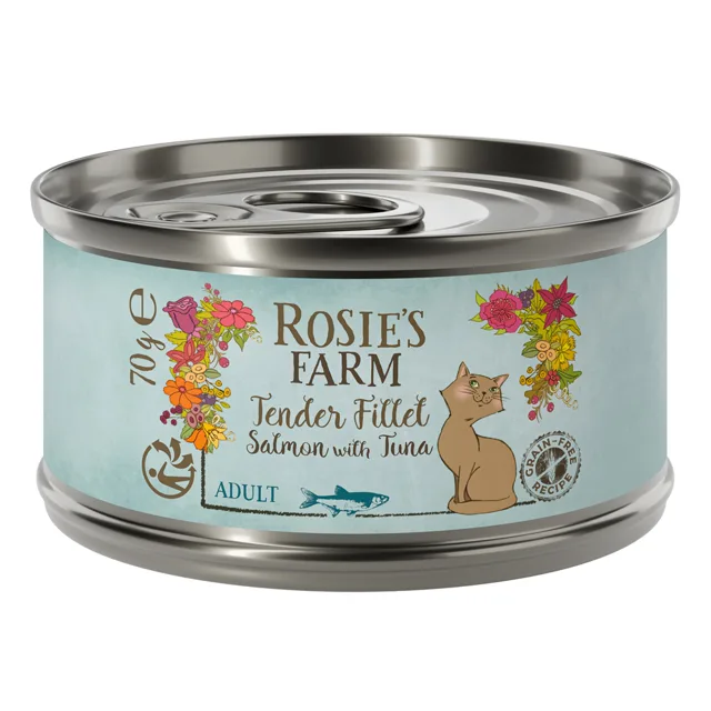 Rosie's Farm Tender Filet 12 ks (12 x 70 g) - kuřecí s tuňákem