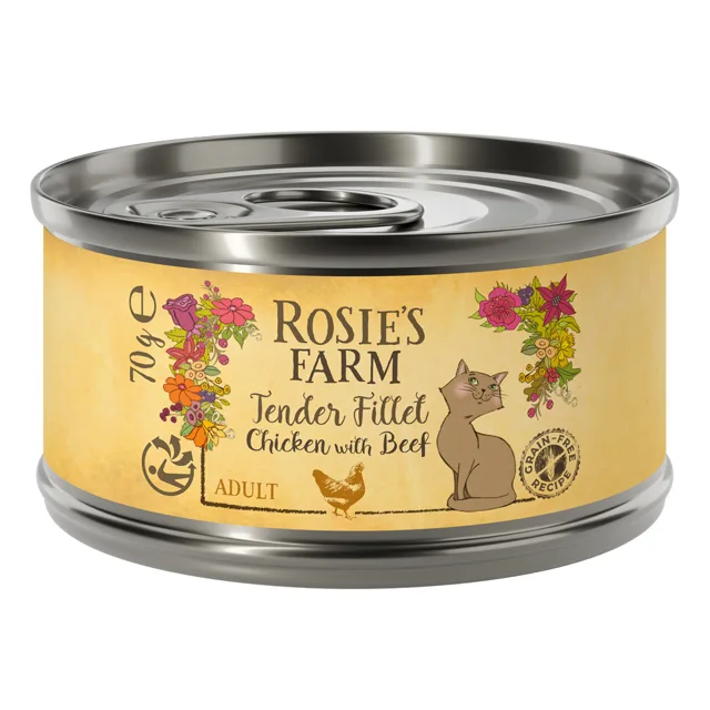 Rosie's Farm Tender Filet 12 ks (12 x 70 g) - losos s tuňákem