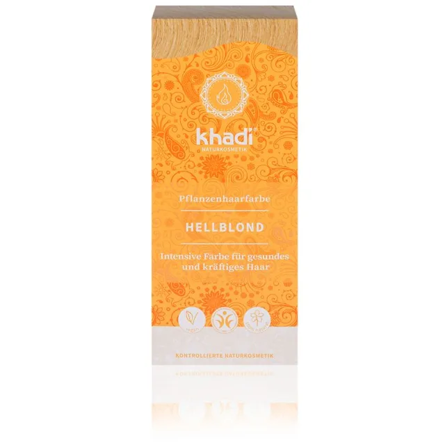Rostlinná barva na vlasy Khadi – Světlá blond