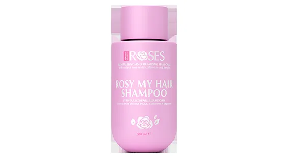 ROSY ME revitalizační a obnovující šampon s růžovou vodou, alantoinem a keratinem 300 ml - NATURE OF AGIVA