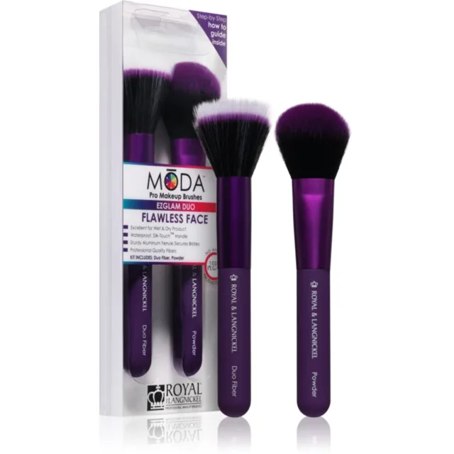 Royal and Langnickel MŌDA EZGLAM DUO Flawless Face sada štětců