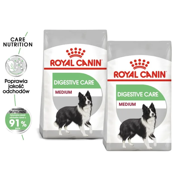 ROYAL CANIN CCN Medium Digestive Care 2x12 kg suché krmivo pro dospělé psy středních plemen s citlivým zažívacím traktem