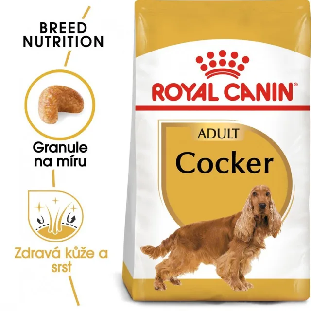 ROYAL CANIN Cocker Adult 12 kg granule pro dospělého kokršpaněla