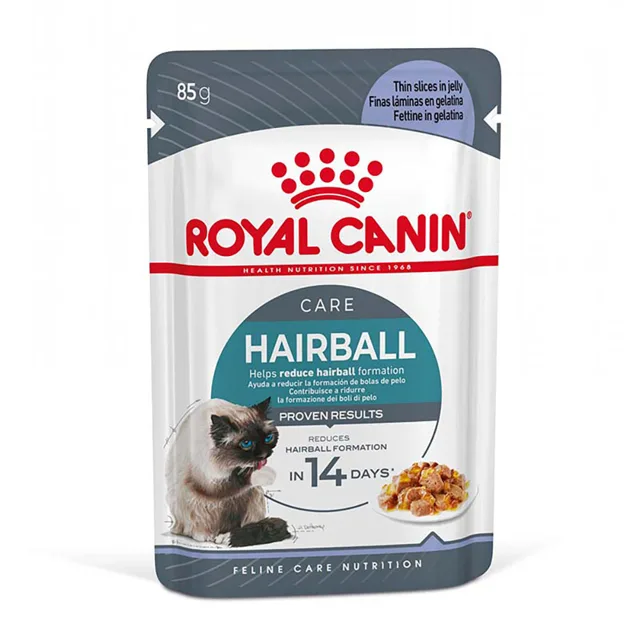 Royal Canin FCN Hairball Care v želé - výhodné balení:  4 x 12 ks (48 x 85 g)