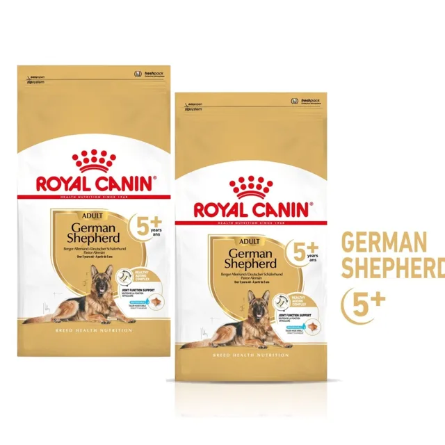 ROYAL CANIN German Shepherd Adult 5+ 2x12 kg suché krmivo pro dospělé psy plemene německý ovčák starší 5 let