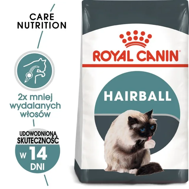 ROYAL CANIN Hairball Care 10 kg + Kapsičky Intense  BEAUTY v omáčce 85 g x 12