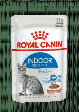 ROYAL CANIN Indoor Sterilised In Gravy Pouch 12x85g