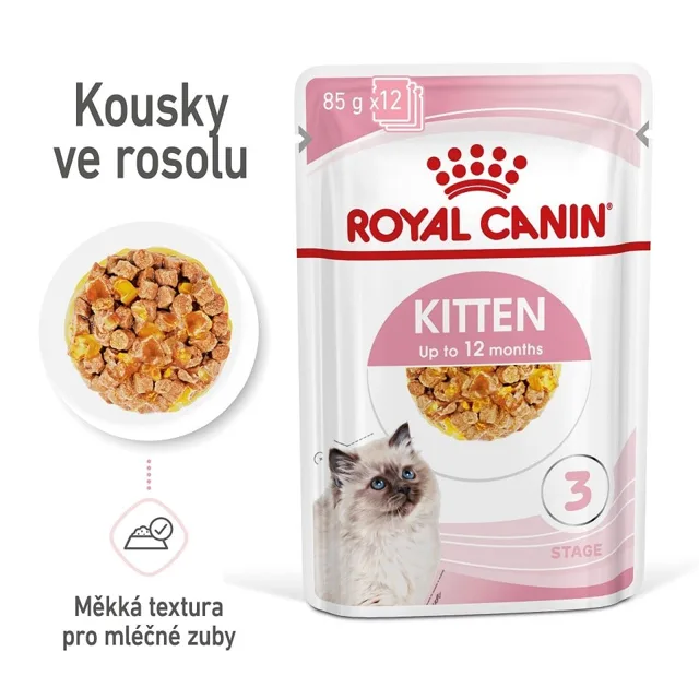 ROYAL CANIN Kitten Instinctive Jelly 12 x 85g kapsička pro koťata v želé