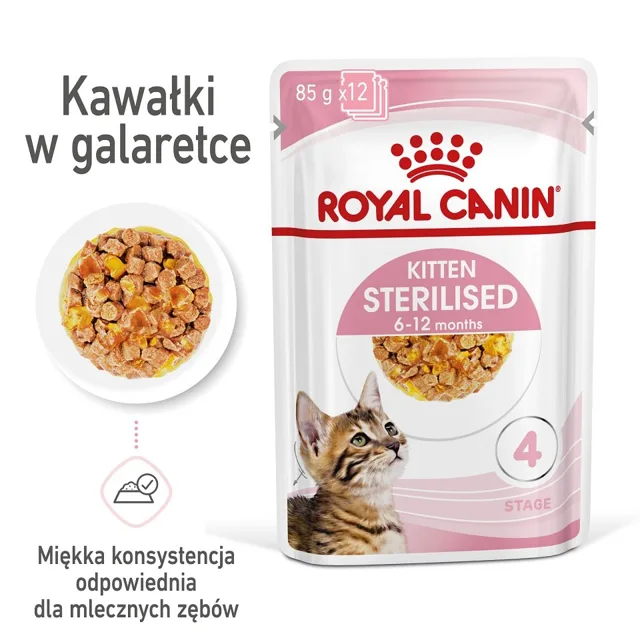 ROYAL CANIN Kitten Sterilised in Jelly 48 x 85 g