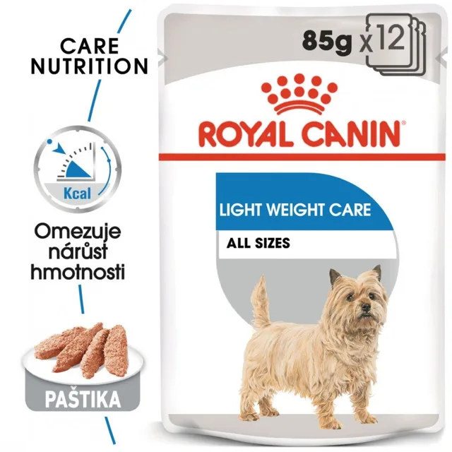 ROYAL CANIN Light Weight Care Dog Loaf 12 x 85g dietní kapsička s paštikou pro psy