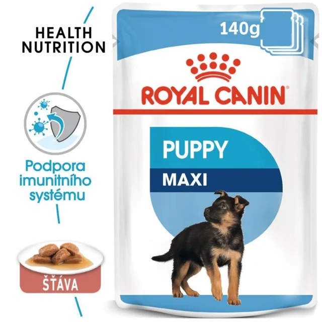 ROYAL CANIN Maxi Puppy 10x140g kapsičky pro velká štěňata