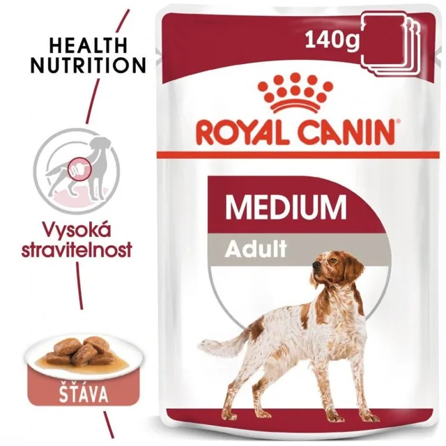 ROYAL CANIN Medium adult 10x140 g kapsičky pro dospělé střední psy