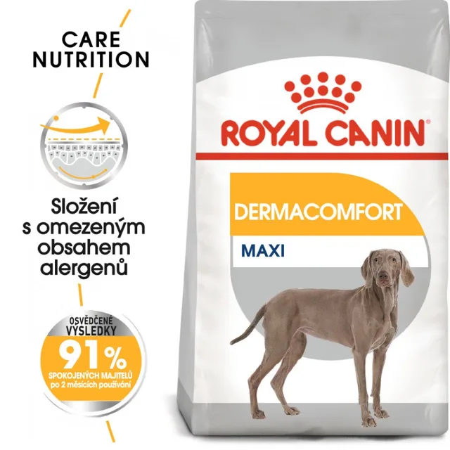 ROYAL CANIN Medium Dermacomfort 12 kg granule pro střední psy s problémy s kůží