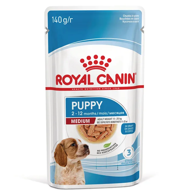 Royal Canin Medium Puppy v omáčce - 20 x 140 g