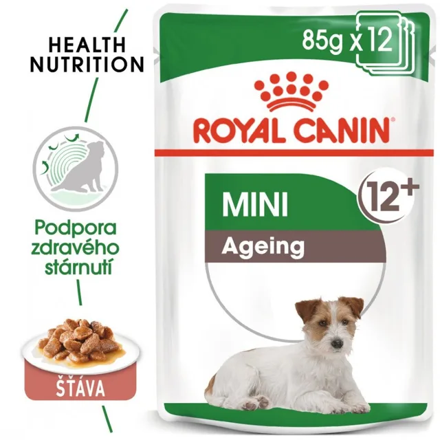 ROYAL CANIN Mini ageing 12+ 12x85g kapsičky pro malé, starší psy