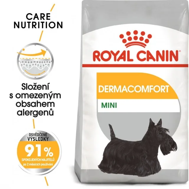 ROYAL CANIN Mini dermacomfort 3 kg granule pro malé psy s problémy s kůží