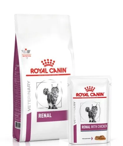 ROYAL CANIN Renal Cat 4 kg +kapsičky Renal Cat Chicken12 x 85g