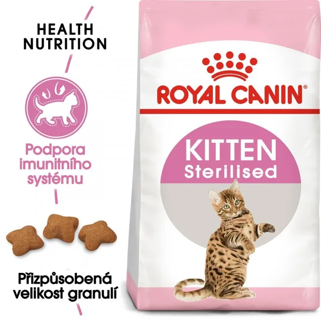 ROYAL CANIN Second Age Kitten Sterilised 400g granule pro kastrovaná koťata