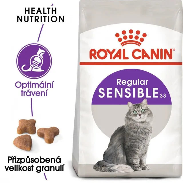 ROYAL CANIN Sensible 4kg granule pro kočky s citlivým zažíváním