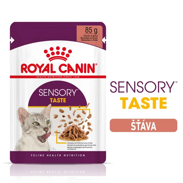 ROYAL CANIN Sensory Taste Gravy 12x85 g kousky ve šťávě pro dospělé kočky