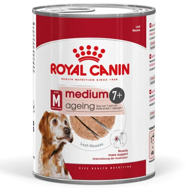 ROYAL CANIN Size Health Nutrition Medium Ageing Loaf 410 g konzerva pro starší psy středních plemen