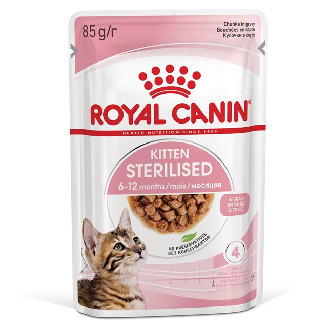 Royal Canin Sterilised Kitten v omáčce - 48 x 85 g