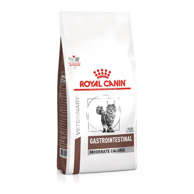 Royal Canin Veterinary Feline Gastrointestinal Moderate Calorie - výhodné balení: 2 x 4 kg