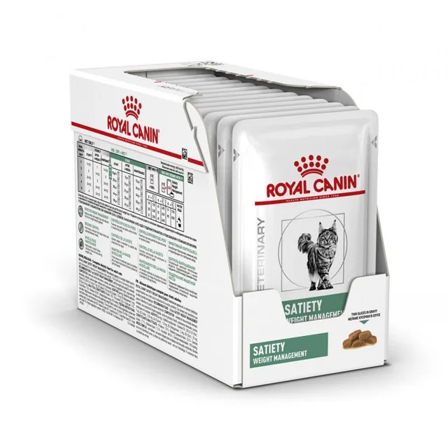 ROYAL CANIN Veterinary Health Nutrition Cat Satiety Pouch 12x 85g