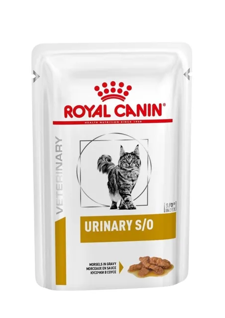 ROYAL CANIN  Veterinary Health Nutrition Cat Urinary S/O Pouch in Gravy 12x85g