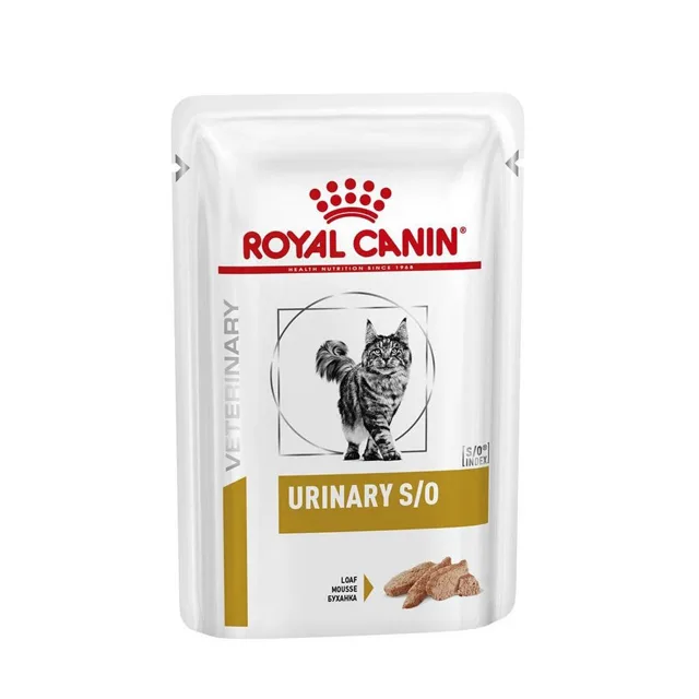 ROYAL CANIN Veterinary Health Nutrition Cat Urinary S/O Pouch in Loaf 12x 85g