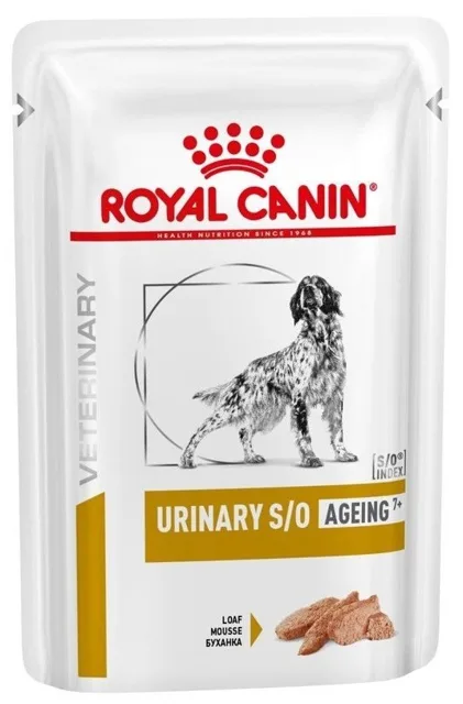 ROYAL CANIN Veterinary Health Nutrition Dog Urinary S/O Age Pouch Loaf 48x x 85 g