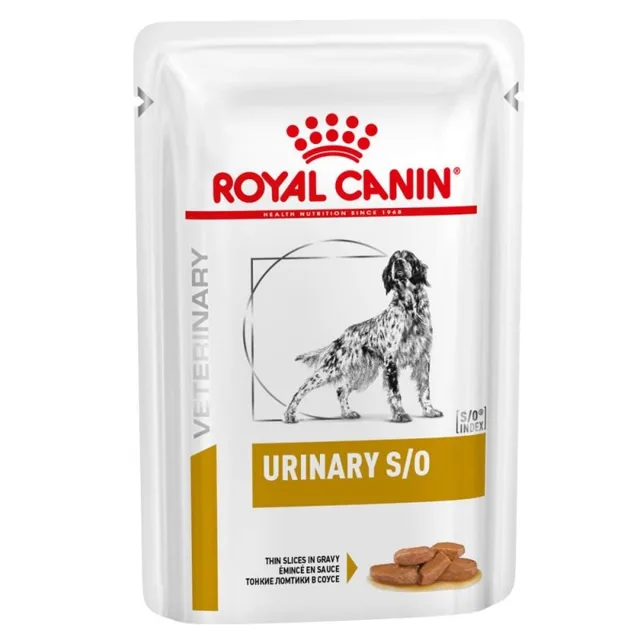 ROYAL CANIN Veterinary Health Nutrition Dog Urinary S/O Pouch in Gravy 48x100 g