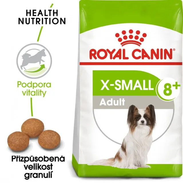 ROYAL CANIN X-Small Adult 8+ 1.5 kg granule pro stárnoucí trpasličí psy