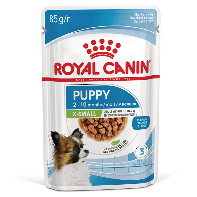 Royal Canin X-Small Puppy v omáčce - Výhodné balení: 48 x 85 g