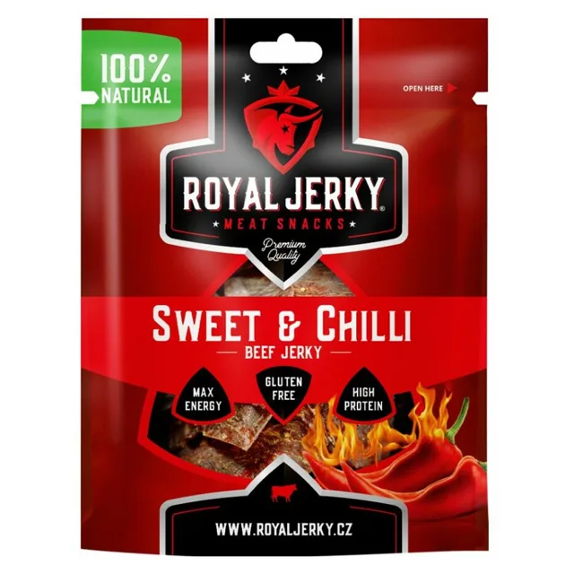 ROYAL JERKY Beef Sweet&Chilli sušené maso 22 g