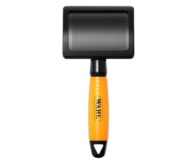 Rozčesávací plochý kartáč na zvířecí srst Wahl Slicker Brush Large 58424 - oranžový + dárek zdarma