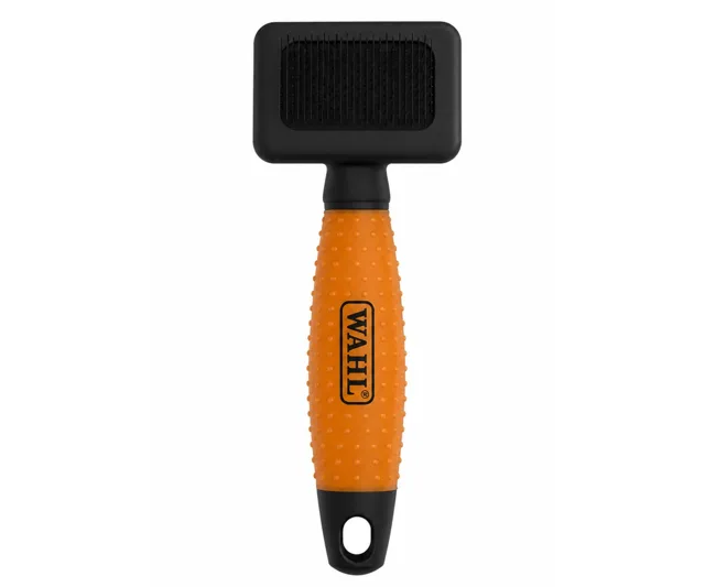 Rozčesávací plochý kartáč na zvířecí srst Wahl Slicker Brush Small 58447 - oranžový + dárek zdarma