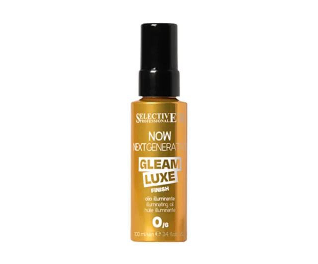 Rozjasňující olej na vlasy Selective Professional Now Next Generation Gleam Luxe Finish - 100 ml + dárek zdarma