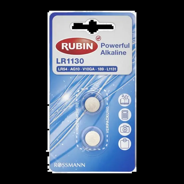RUBIN Baterie Alkaline LR1130/LR54 3 ks